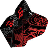 Mission Solo Dart Flights - Std - No2 - Samurai II - Red - view 2