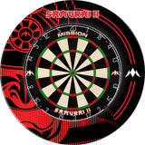 Mission Samurai II Professional Dartboard Surround - Red - view 3