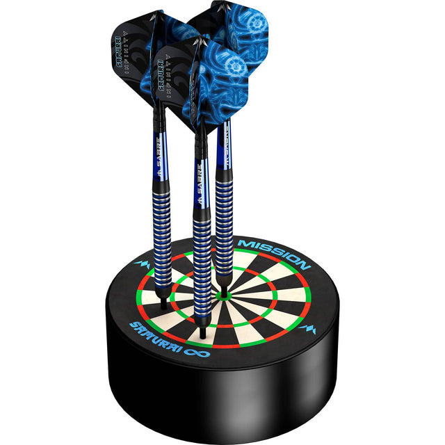 *Mission Samurai Infinity Dart Base Station - Mini Sisal Dartboard Dart Holder