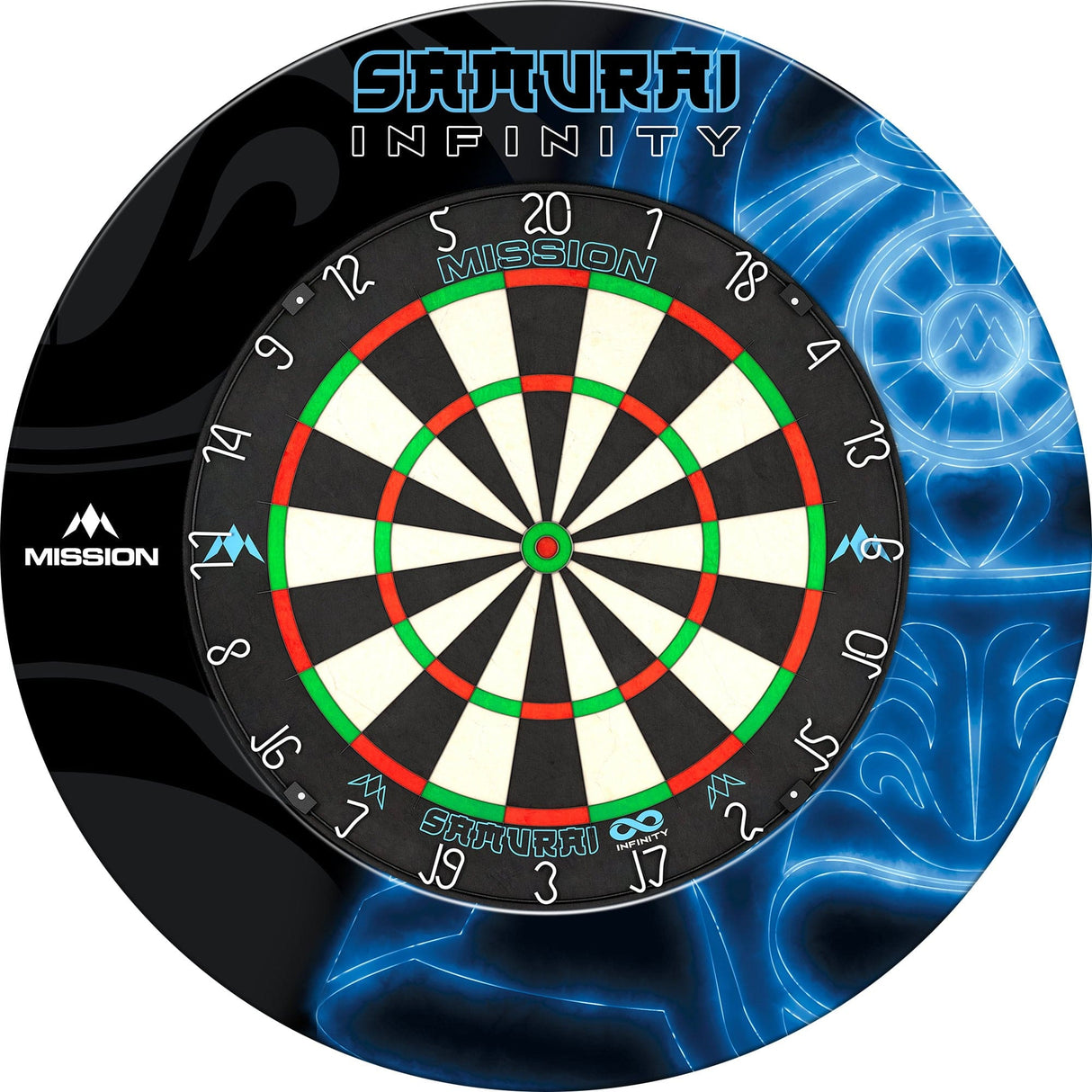 Mission Samurai Infinity Professional Dartboard Surround - Blue - view 2