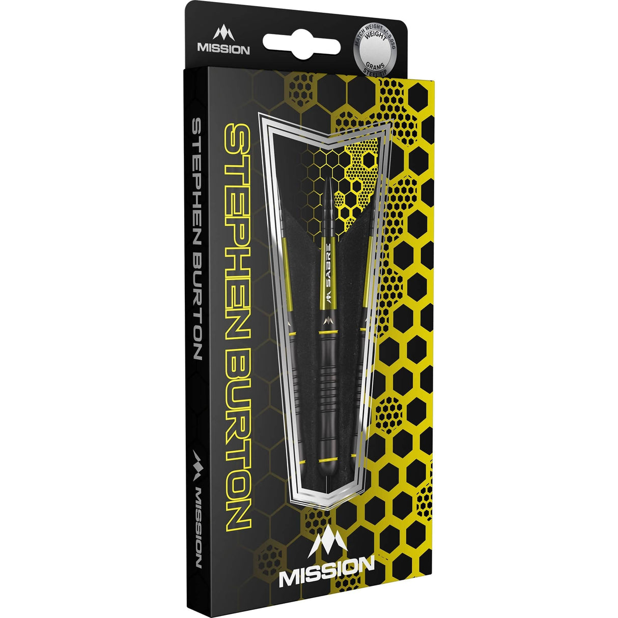 Mission Stephen Burton Darts - Steel Tip - 90% - Black Titanium - Bertie - view 6