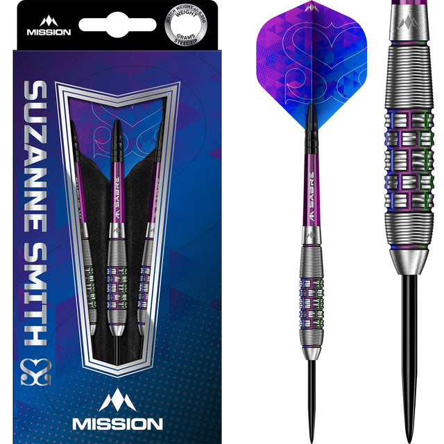 *Mission Suzanne Smith Darts - Steel Tip - Coral PVD