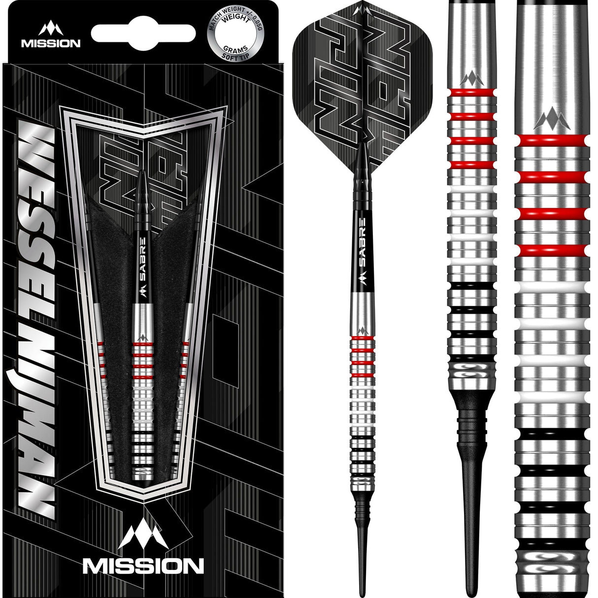 Mission Wessel Nijman Darts - Soft Tip - 95% - Natural - view 5