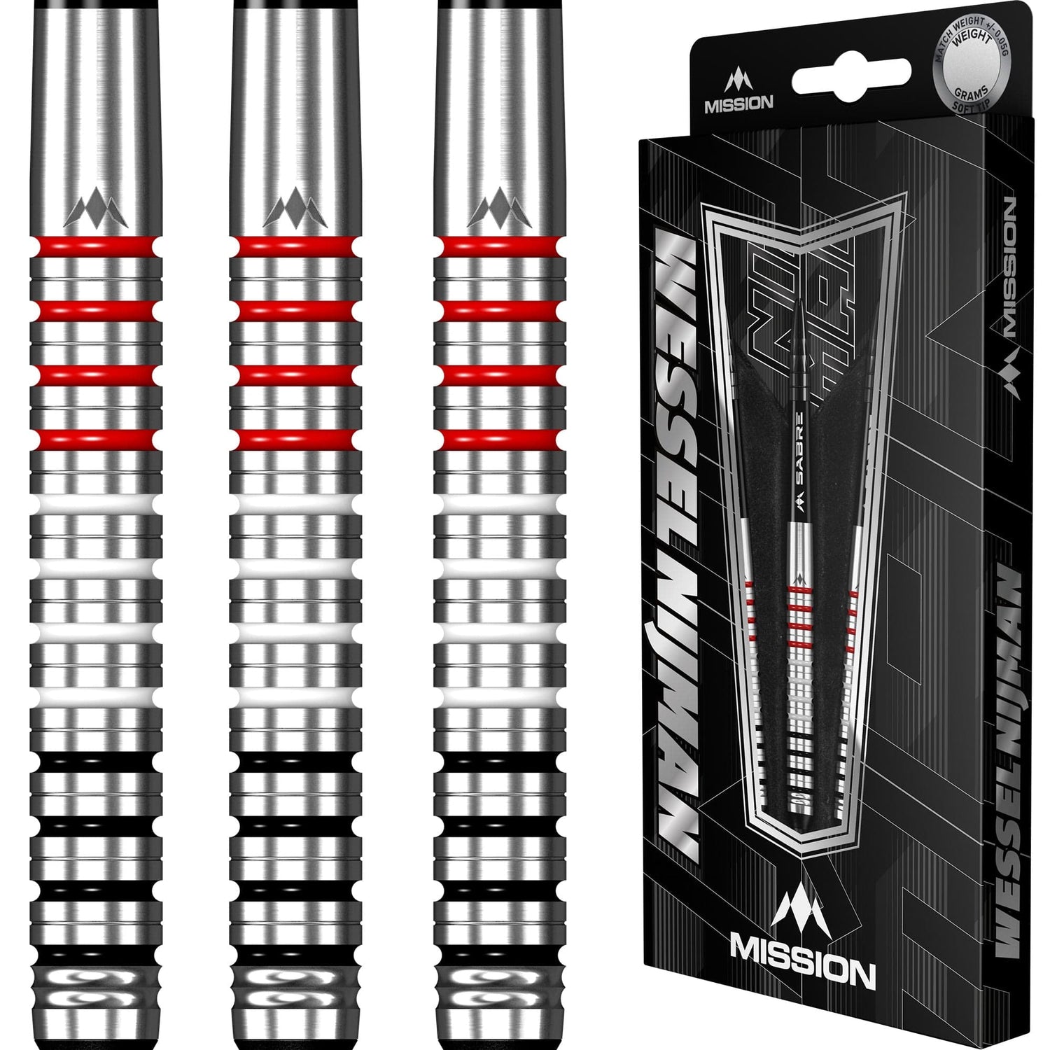 Mission Wessel Nijman Darts - Soft Tip - 95% - Natural - view 3