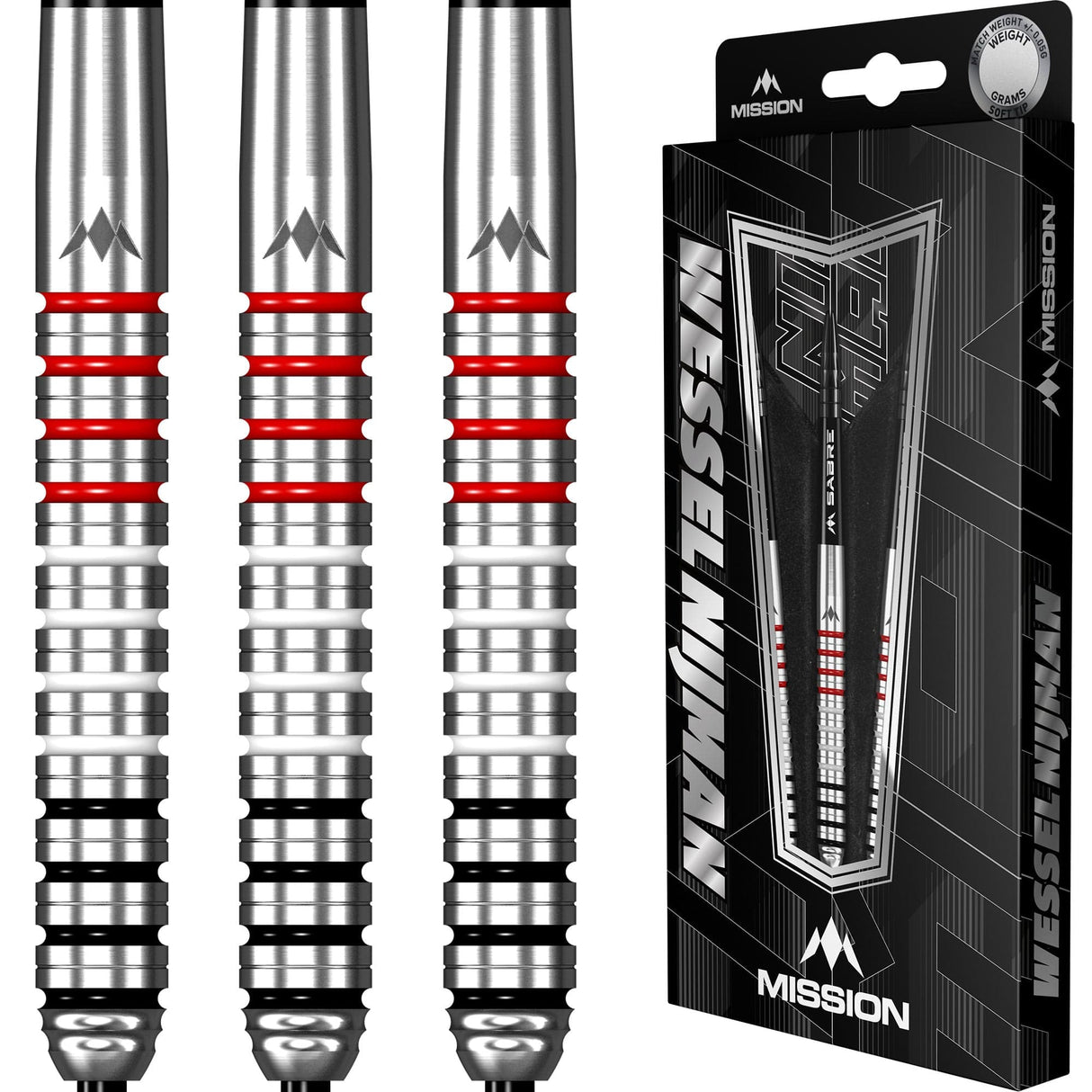 Mission Wessel Nijman Darts - Steel Tip - 95% - Natural - view 3