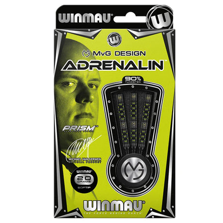 Michael Van Gerwen MVG Adrenalin 90% Tungsten Soft Tip Darts by Winmau - view 4