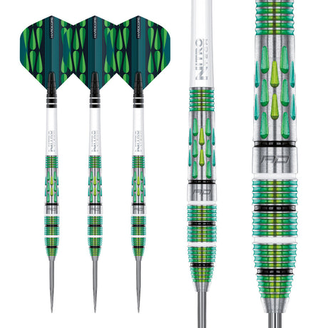 Artura Screamin' Green 90% Tungsten Steel Tip Darts by Red Dragon - view 4