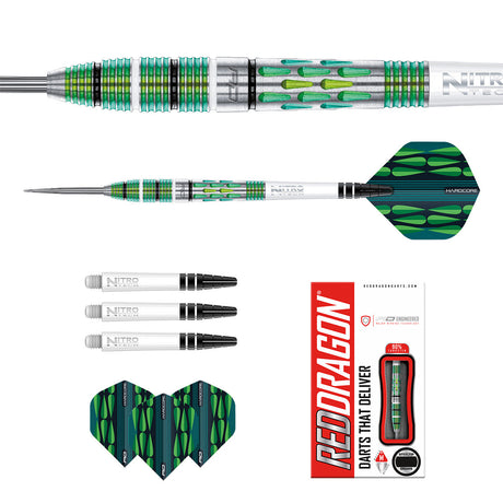 Artura Screamin' Green 90% Tungsten Steel Tip Darts by Red Dragon - view 5