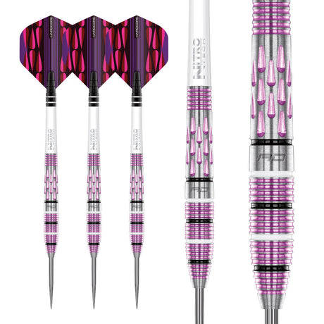 Artura Shocking Pink 90% Tungsten Steel Tip Darts by Red Dragon - view 4