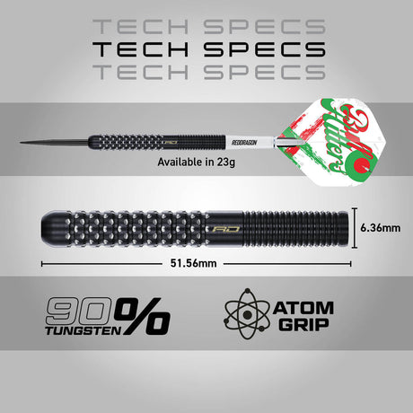 Red Dragon Bullhitters 90% Tungsten Steel Tip Darts - view 7
