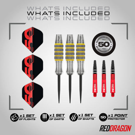 Red Dragon Chunky Stumpy 7 85% Tungsten Steel Tip Darts - view 2