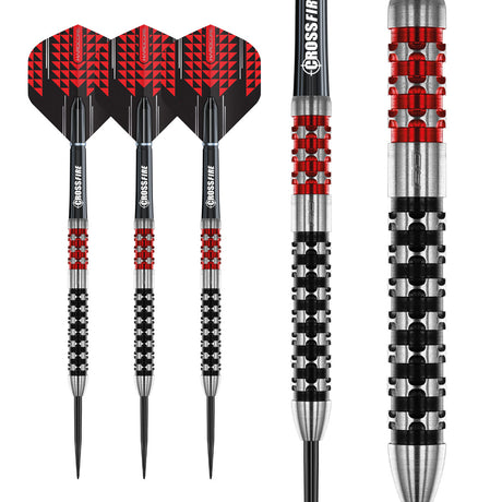 Crossfire 90% Tungsten Steel Tip Darts by Red Dragon - view 4