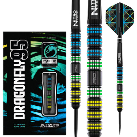 Red Dragon Dragonfly 95 Parallel 95% Tungsten Steel Tip Darts