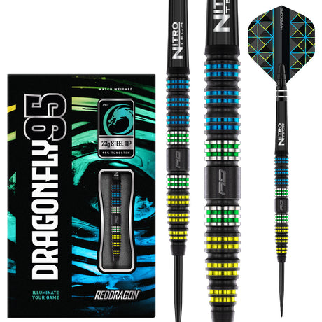 Red Dragon Dragonfly 95 Tapered 95% Tungsten Steel Tip Darts