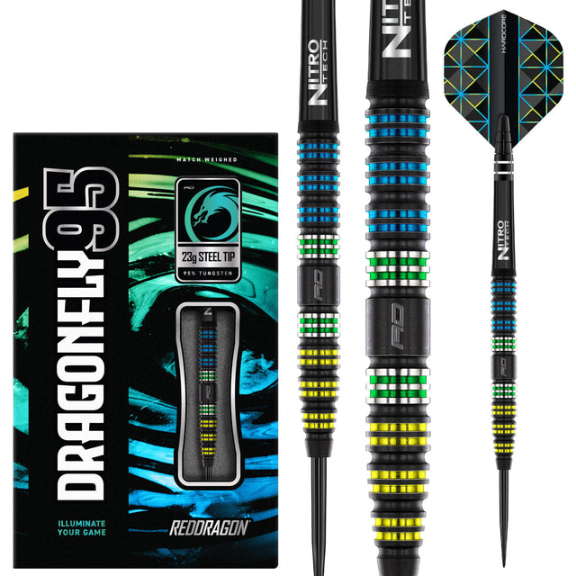 Red Dragon Dragonfly 95 Tapered 95% Tungsten Steel Tip Darts