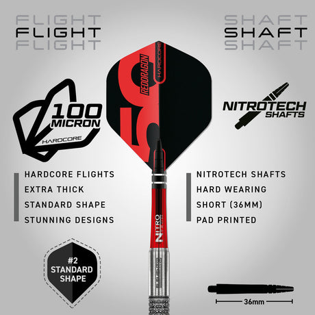 Red Dragon Element 6B 90% Tungsten Steel Tip Darts - view 3