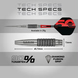Red Dragon Element 6C 90% Tungsten Steel Tip Darts - view 5
