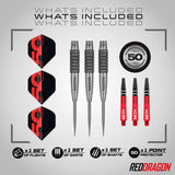 Red Dragon Element 6C 90% Tungsten Steel Tip Darts - view 2