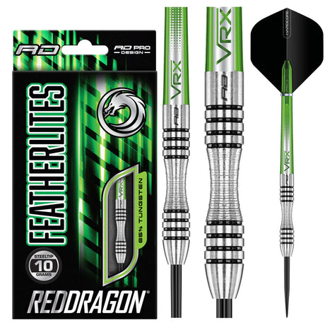 Featherlite 1 85% Tungsten Steel Tip Darts by Red Dragon