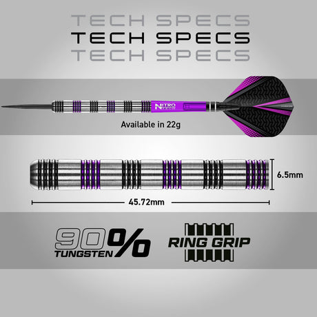 Red Dragon Gemma Hayter 90% Tungsten Steel Tip Darts - view 6