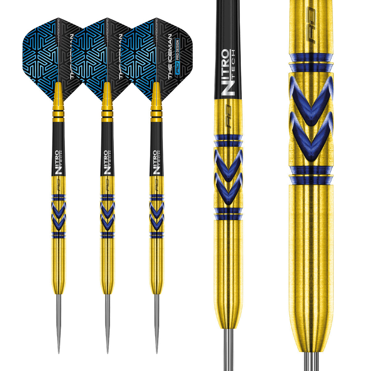 Gerwyn Price Avalanche Pro Gold 90% Tungsten Steel Tip Darts by Red Dragon - view 4