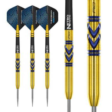 Gerwyn Price Avalanche Pro Gold 90% Tungsten Steel Tip Darts by Red Dragon - view 4