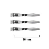 Gerwyn Price Iceman Aluminium V-Groove Dart Stems by Red Dragon - view 3