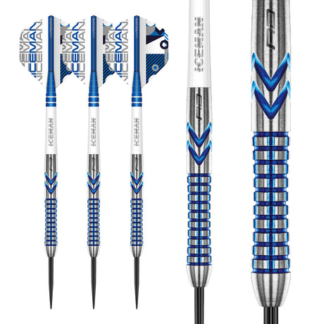 Gerwyn Price Iceman Contour 90% Tungsten Steel Tip Darts by Red Dragon - view 4