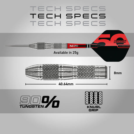 Red Dragon Grizzly 4 85% Tungsten Steel Tip Darts - view 5
