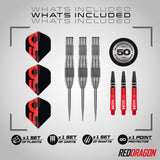 Red Dragon Grizzly 4 85% Tungsten Steel Tip Darts - view 2