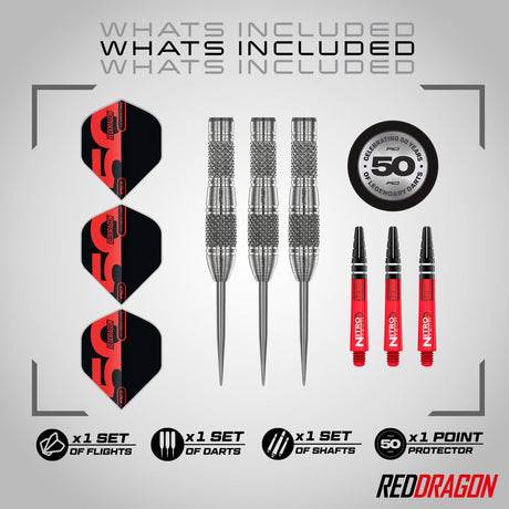 Red Dragon Grizzly 4 85% Tungsten Steel Tip Darts - view 2