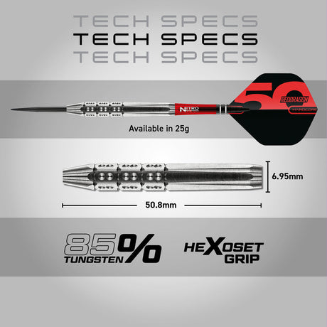 Red Dragon Hexoset 3 90% Tungsten Steel Tip Darts - view 5