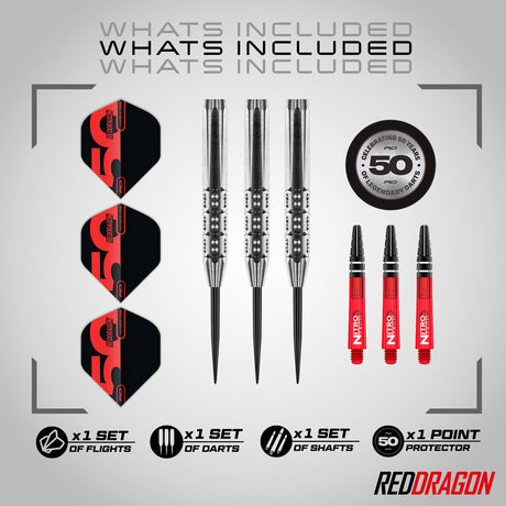 Red Dragon Hexoset 3 90% Tungsten Steel Tip Darts - view 2