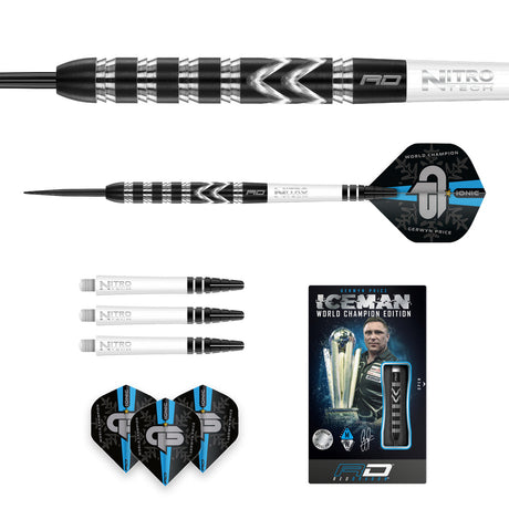 Iceman World Championship Special Edition 90% Tungsten Steel Tip Darts by Red Dragon - view 5