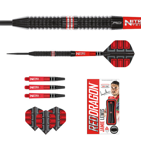 Jamie Lewis SE 90% Tungsten Steel Tip Darts by Red Dragon - view 5
