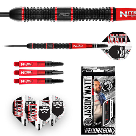 Red Dragon Jason Watt 90% Tungsten Steel Tip Darts - view 4