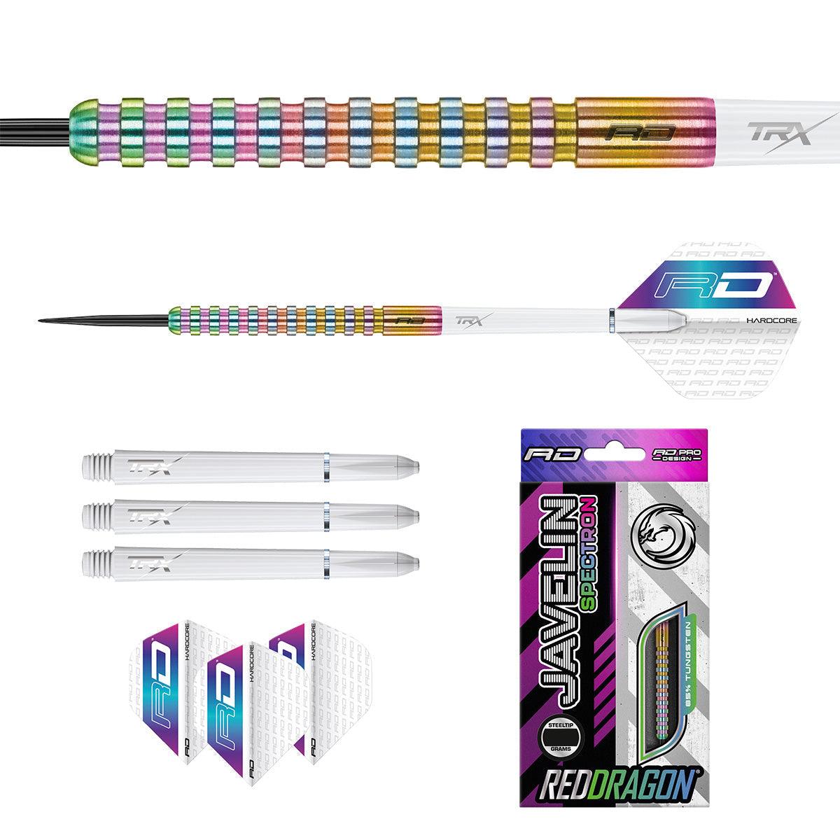 Javelin Spectron 85% Tungsten Steel Tip Darts by Red Dragon - view 5