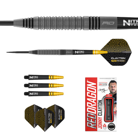 Jonny Clayton Oxide Edition 90% Tungsten Steel Tip Darts by Red Dragon - view 5