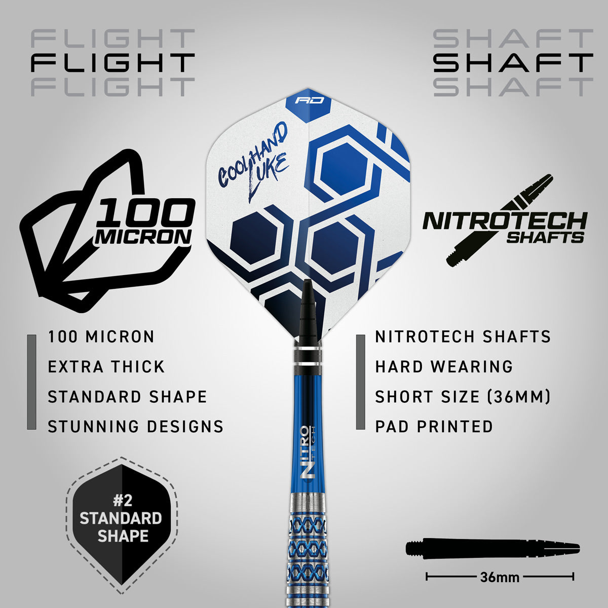 Red Dragon Luke Humphries TX5 90% Tungsten Steel Tip Darts - view 3