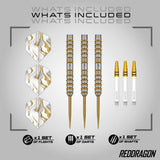 Red Dragon Paradym Gold Parallel 90% Tungsten Steel Tip Darts - view 2