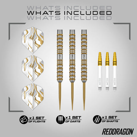 Red Dragon Paradym Gold Parallel 90% Tungsten Steel Tip Darts - view 2