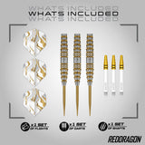 Red Dragon Paradym Gold Torpedo 90% Tungstem Steel Tip Darts - view 2