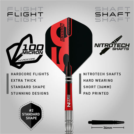 Red Dragon Penetrator 4 95% Tungsten Steel Tip Darts - view 3