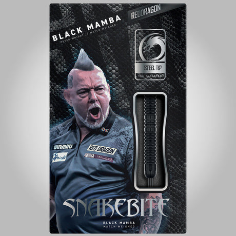 Red Dragon Peter Wright Black Mamba 90% Tungsten Steel Tip Darts - view 4