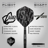 Red Dragon Peter Wright Black Mamba 90% Tungsten Steel Tip Darts - view 3