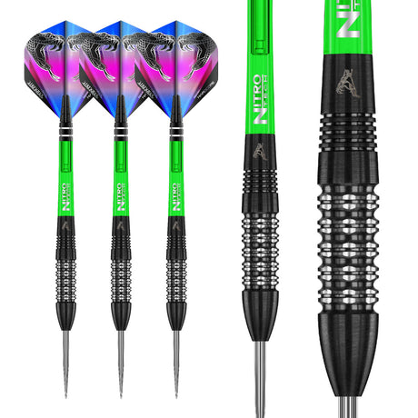 Peter Wright Black Strike 90% Tungsten Steel Tip Darts by Red Dragon - view 4