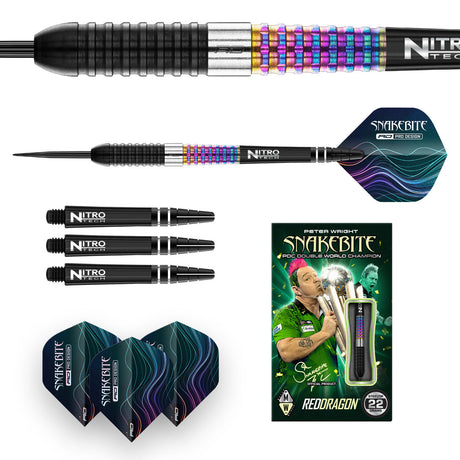 Red Dragon Peter Wright Corra 90% Tungsten Steel Tip Darts - view 4