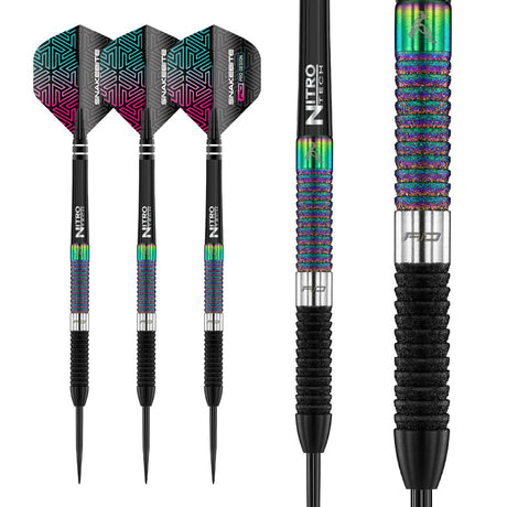 Peter Wright World Champion Diamond Edition 90% Tungsten Steel Tip Darts by Red Dragon - view 4