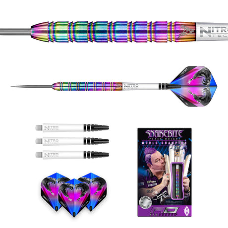 Peter Wright Snakebite 1 90% Tungsten Steel Tip Darts by Red Dragon - view 5