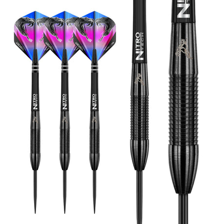 Peter Wright Snakebite 3 Black 90% Tungsten Steel Tip Darts by Red Dragon - view 4